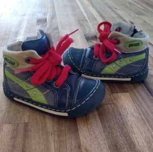 Jamet zip-up leather high-top sneakers